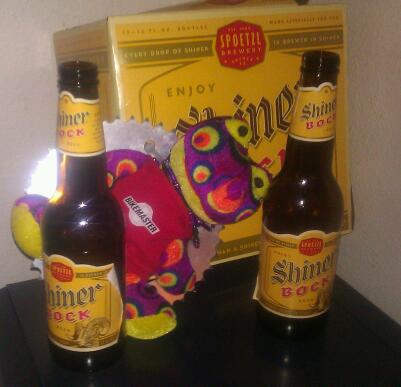 BB with beer